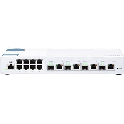 QNAP QNAP QSW-M408-4C, 8 port 1Gbps, 4 port 10G SFP+/ NBASE-T Combo, web management switch QSW-M408-4C