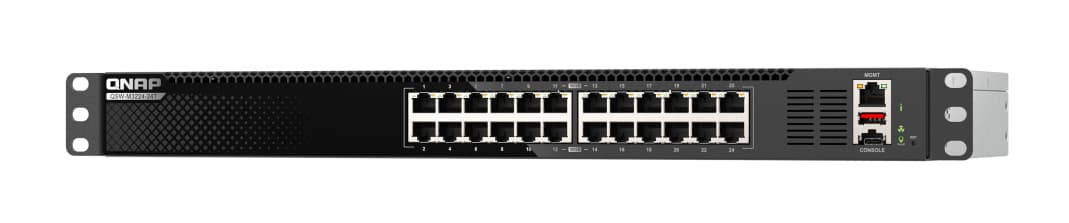 QNAP QNAP QSW-M3224-24T Management Switch, 24 port of 10gbE RJ45, rackmount design NS099