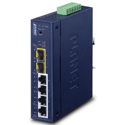Planet Planet IGS-4215-4T2S Industrial L2/L4 4-Port 10/100/1000T + 2-Port 100/1000x SFP Managed Switch (-40~70 degrees C) NS118
