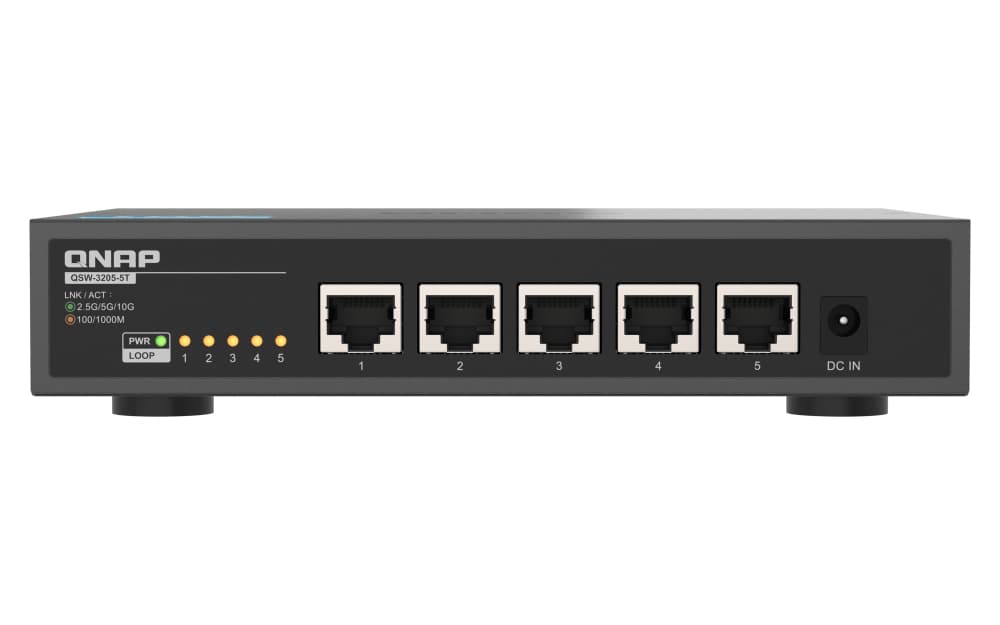 QNAP QNAPQSW-3205-5T 5 ports 10GbE RJ45, unmanaged switch NS126