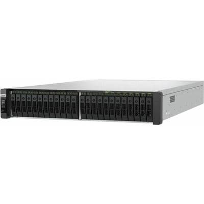 QNAP QNAP TDS-h2489FU-R2-4309Y-64G 24-Bay all-flash U.2 NVMe PCIe Gen4 dual-processor NAS, 2 x Intel® Xeon® Silver 4309Y 8C/16T processor (up to 3.6 GHz), 64GB RDIMM ECC DDR4 RAM, 4 x 2.5GbE LAN, 2 x 25GbE SFP28, iSCSI, RAID,  PCIe Gen4 expansion slots, TDS-h2489FU-R2-4309Y-64G