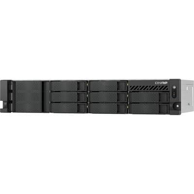 QNAP QNAP TS-855eU-RP-8G 8-bay short depth rackmount NAS, Intel Atom C5125 8C 2.8GHz, 8GB RAM,2 x 2.5GbE, 2 x M.2 2280, 2 x PCIe Gen3 x4, 4 x USB 3.2 Gen1 ports (5Gbps), 2 x 300W redundant PSU TS-855eU-RP-8G