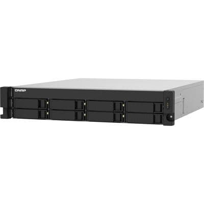 QNAP QNAP TS-832PXU-4G 8-Bay quad-core 1.7 GHz rackmount NAS with 250W PSU, 4GB DDR4 UDIMM RAM (max 16GB), SATA 6Gb/s, 2x 10GbE SFP+ LAN, 2x GbE LAN, 1x PCIe Gen2 x2 slot TS-832PXU-4G