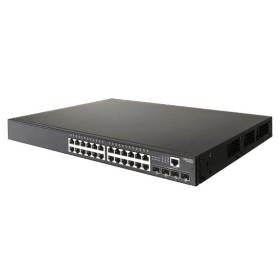 Edgecore EDGECORE 24 Port Gigabit PoE+ Managed L2+/L3 Lite Switch. ECS4100-28P