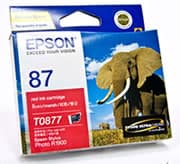EPSON EPSON T0877 INK CARTRIDGE RED R1900 1040118