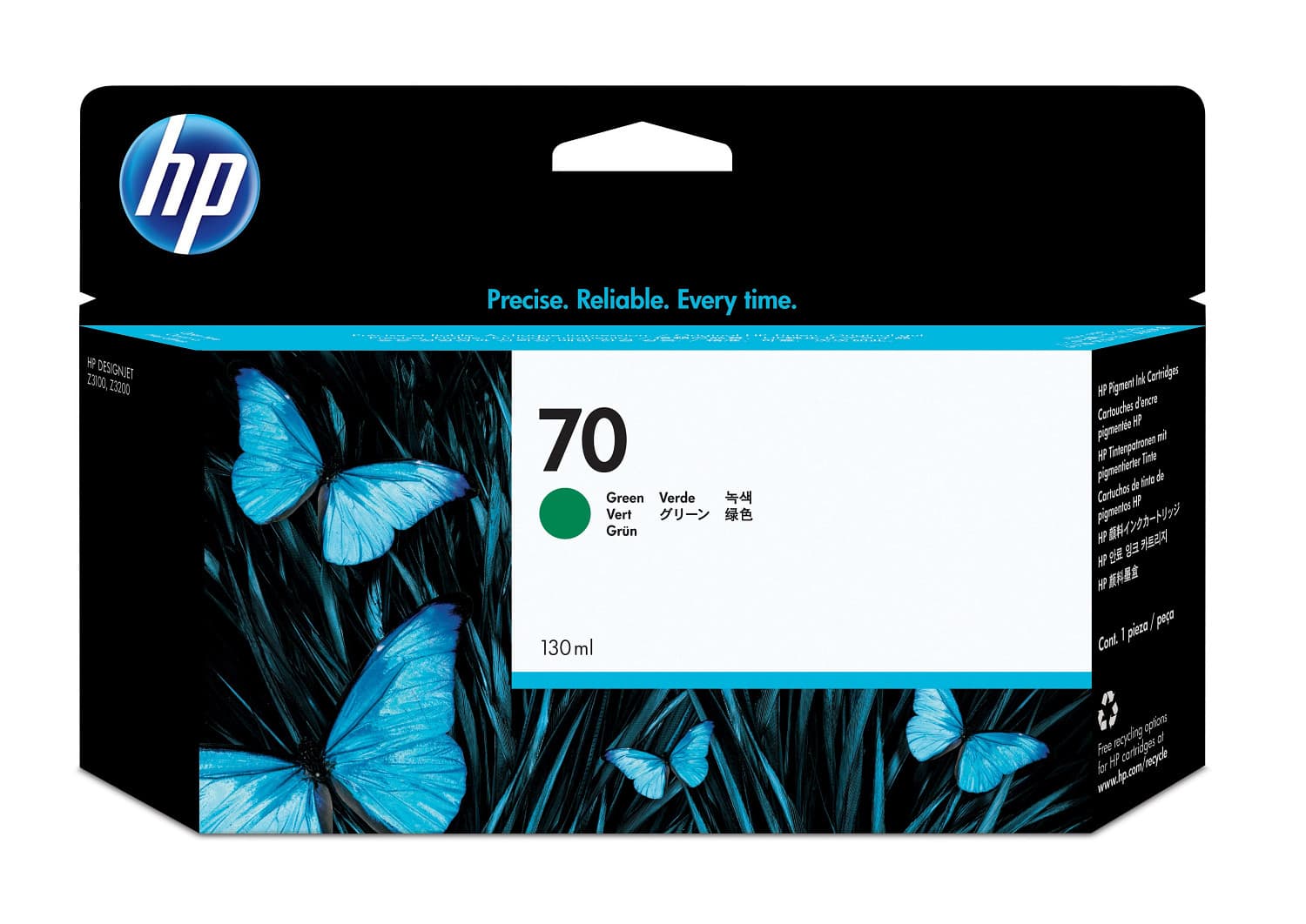 HP HP 70 130ml Green Ink Cartridge 1084903