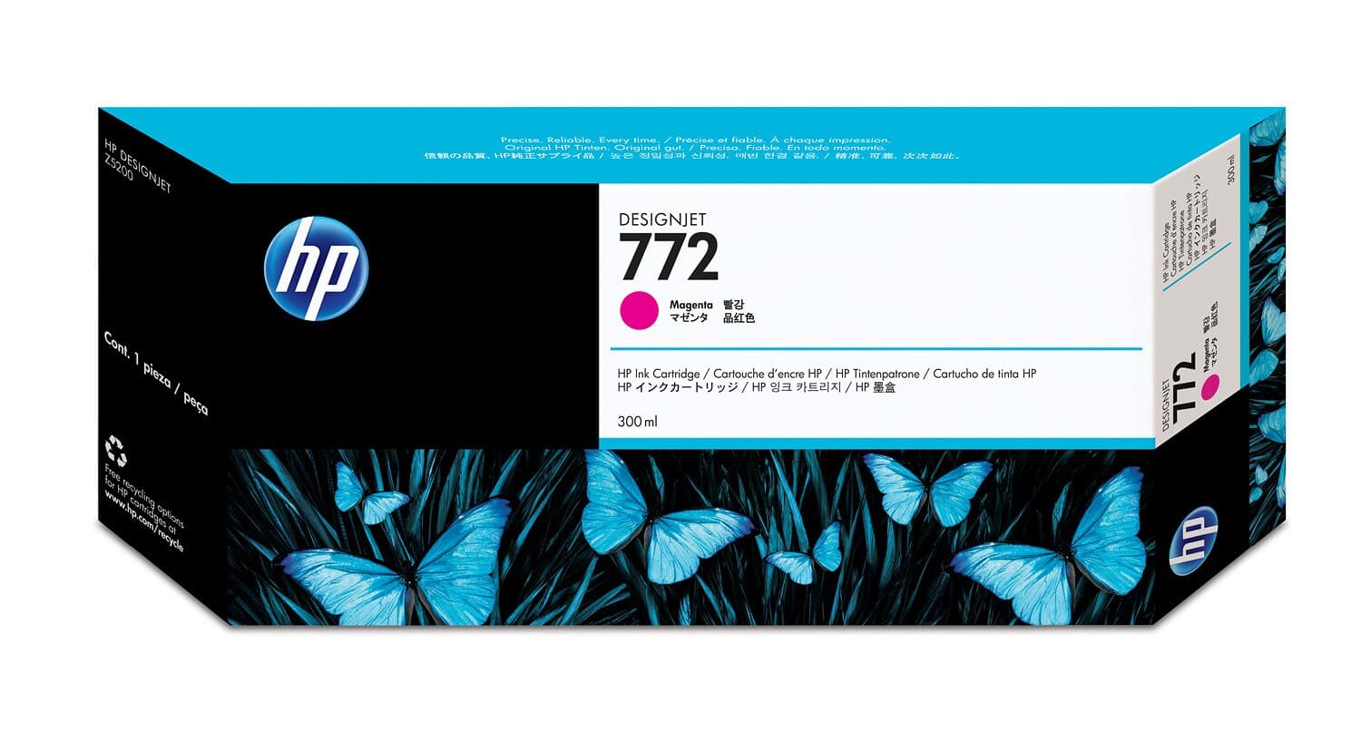 HP HP 772 300ml Magenta Ink Cartridge 1174788
