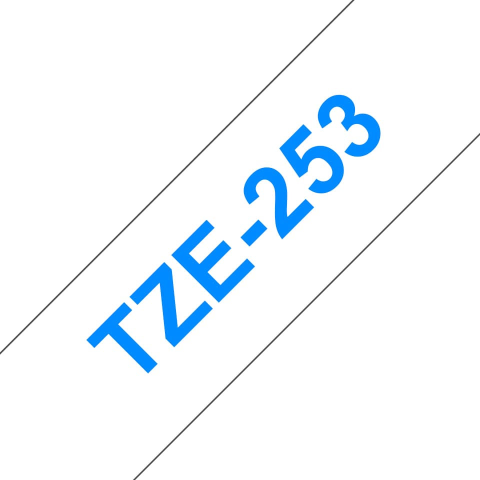 BROTHER BROTHER TZe253 24mm x 8m Standard laminated Blue 1536057