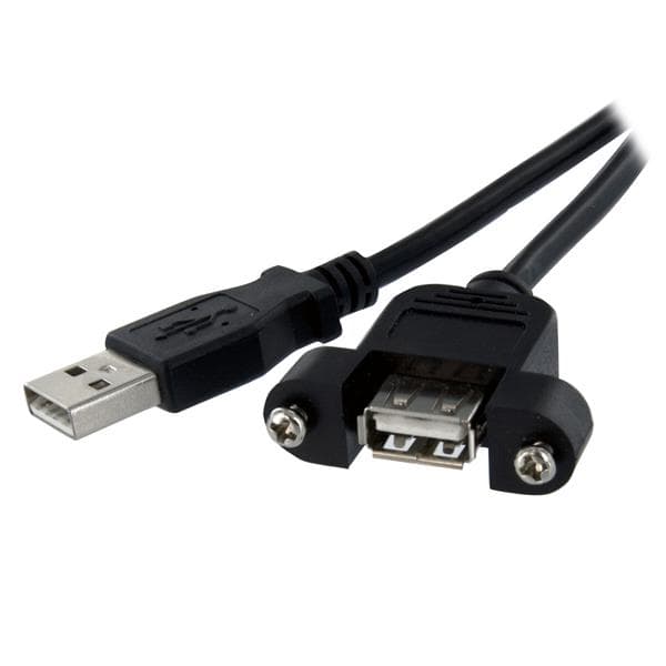 StarTech.com StarTech.com 1 ft Panel Mount USB Cable A to A - F/M 1604447