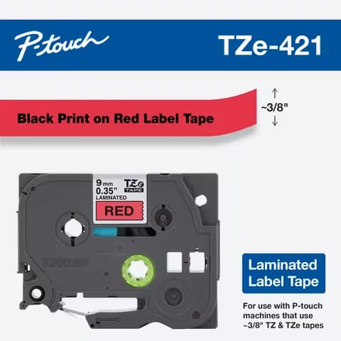 BROTHER BROTHER TZE-421 - 9 mm Black-Red 1676463