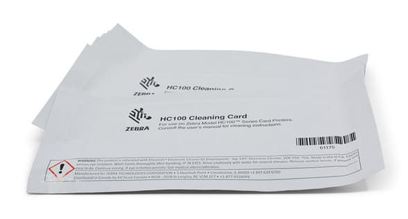 ZEBRA ZEBRA KIT CLEANING CARD HC100 (QTY10) 1790225