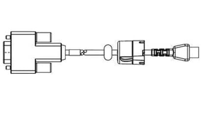 ZEBRA ZEBRA QLN SERIAL CABLE PC-DB9 1790427