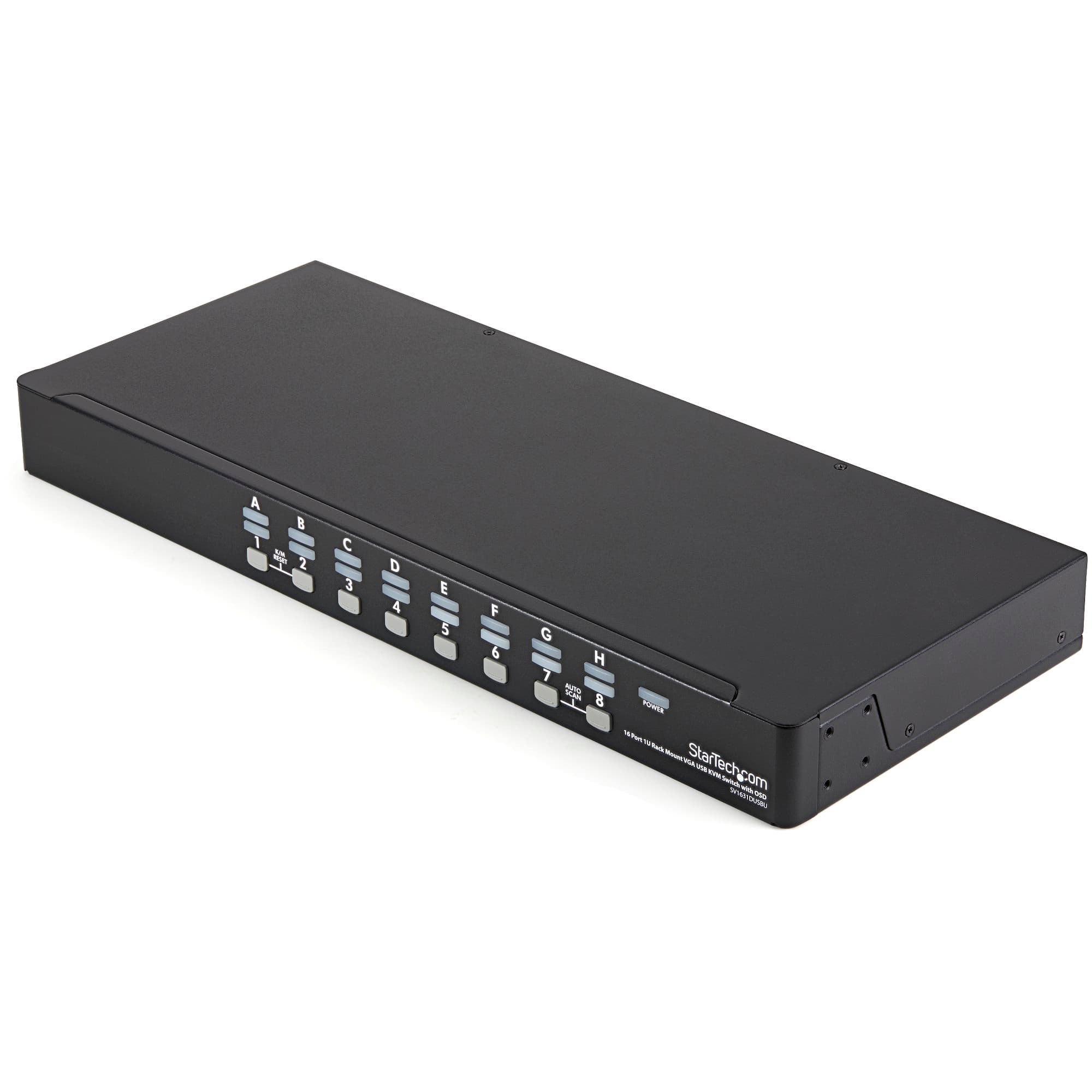 StarTech.com StarTech.com 16 Port 1U Rackmount USB KVM Switch Kit 1822444