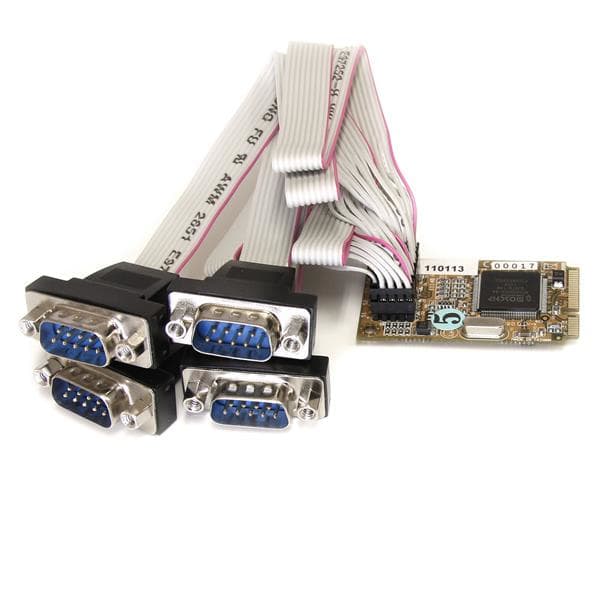 StarTech.com StarTech.com 4 Port Mini PCIe Serial Card w/ 16650 1861255