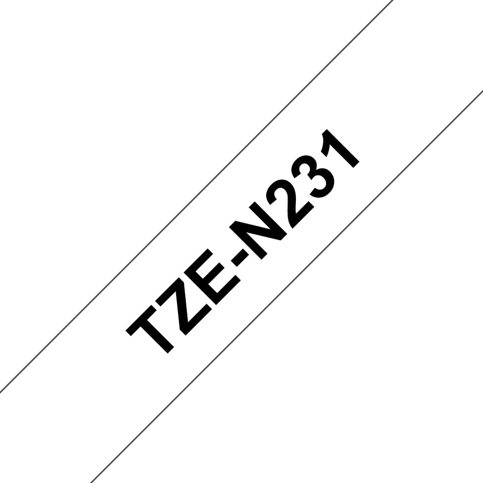 BROTHER BROTHER TZE-N231 tape white print black 12mm. 1885790