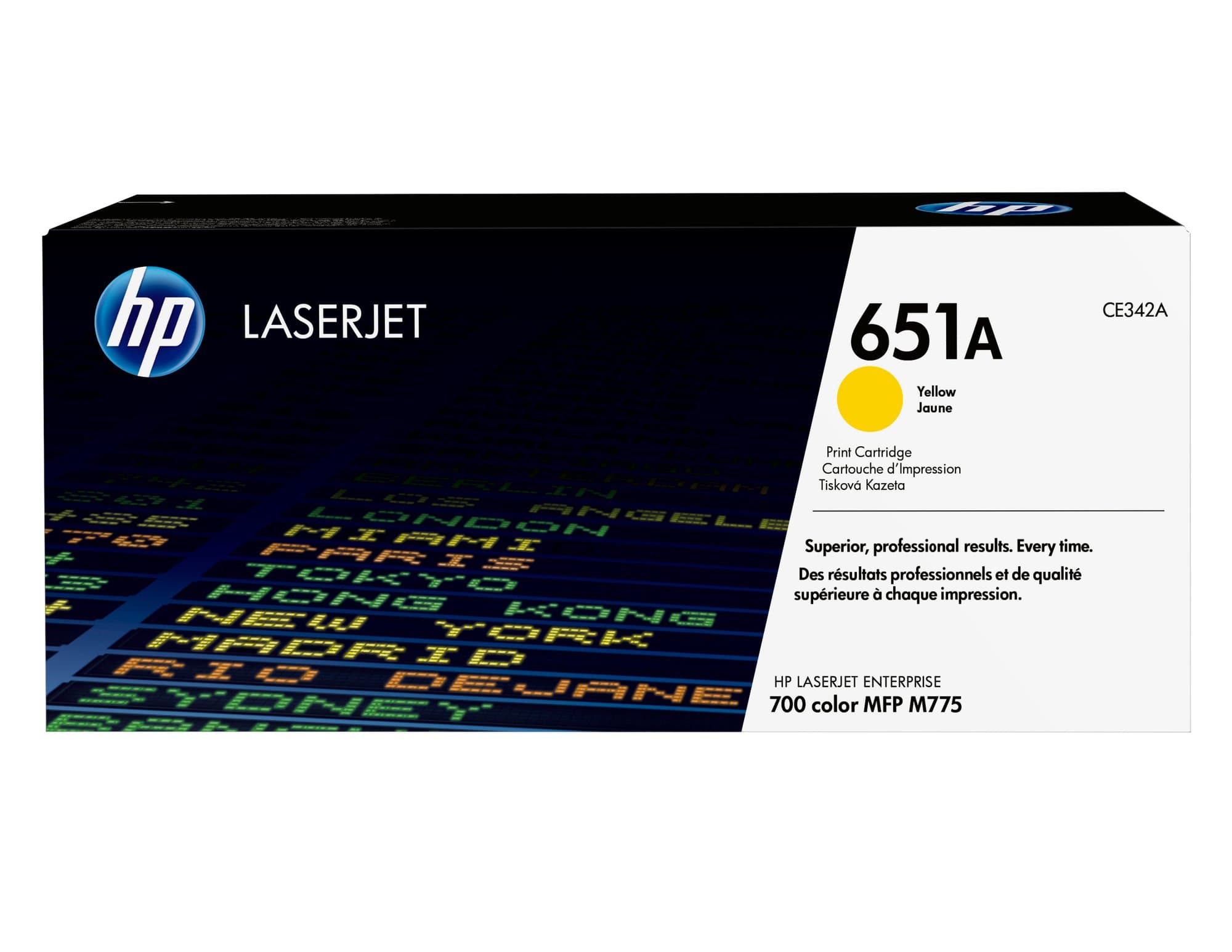 HP HP 651A YELLOW LJ TONER CART CE342A 2148360