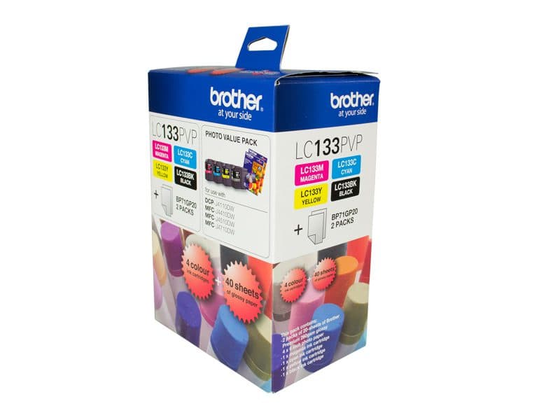 BROTHER BROTHER LC133PVP Value pack + 2 Photo Paper 2484046