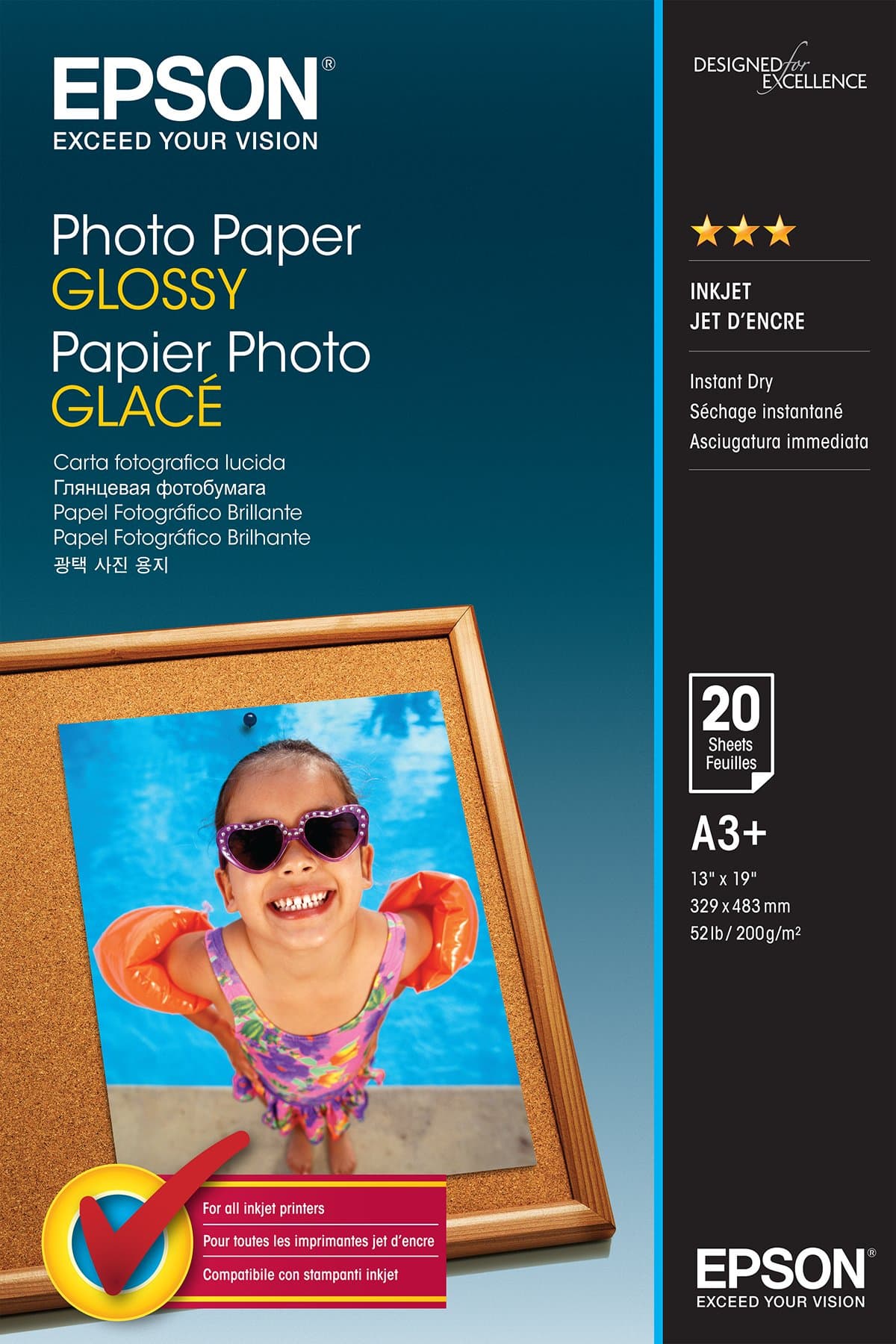 EPSON EPSON Photo Paper Glossy A3+ 20 Sheet 2490582