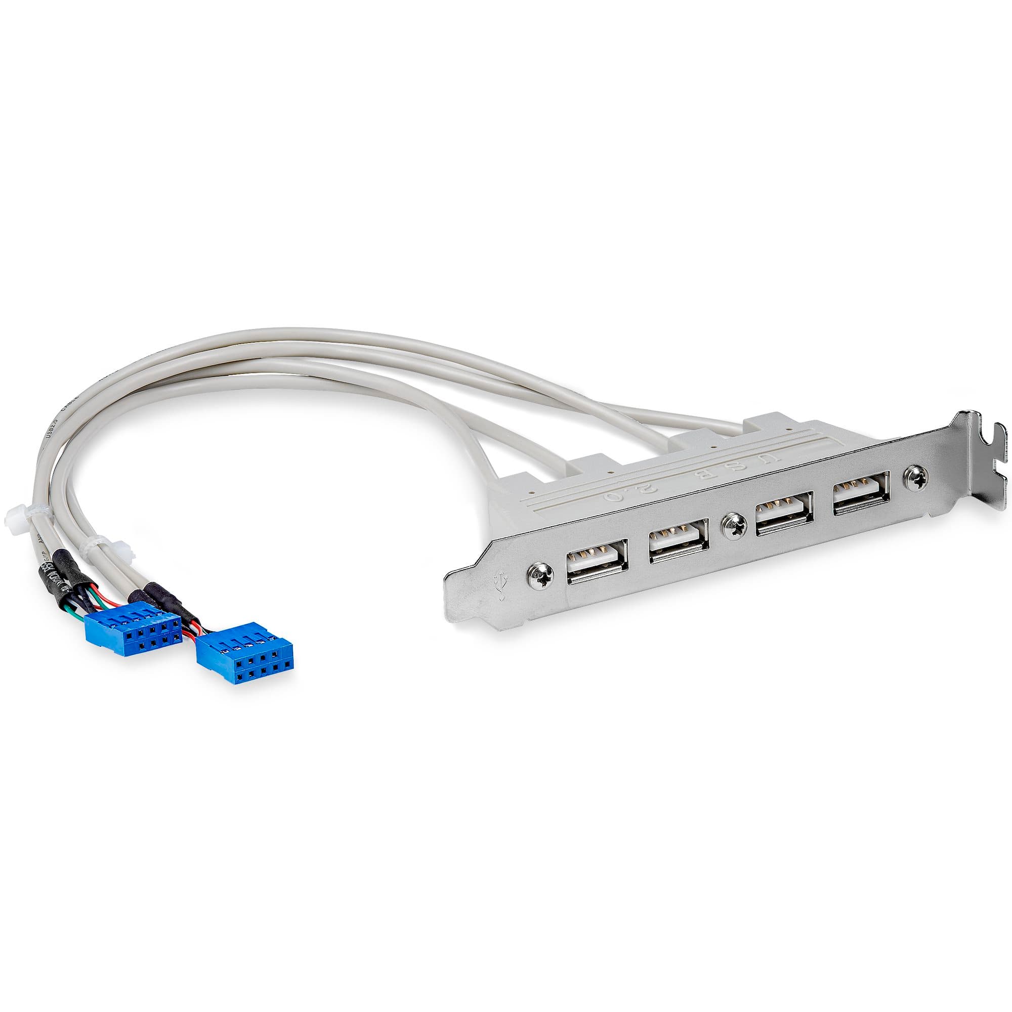 StarTech.com StarTech.com 4 Port USB A Female Slot Plate Adapter 2492654