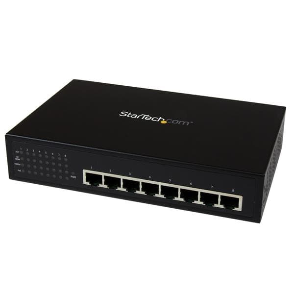 StarTech.com StarTech.com 8 Port Industrial Gigabit PoE+ Switch 2572139