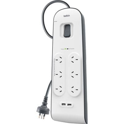 BELKIN BELKIN 6 Outlet with 2M Cord with 2 USB Ports 2740631