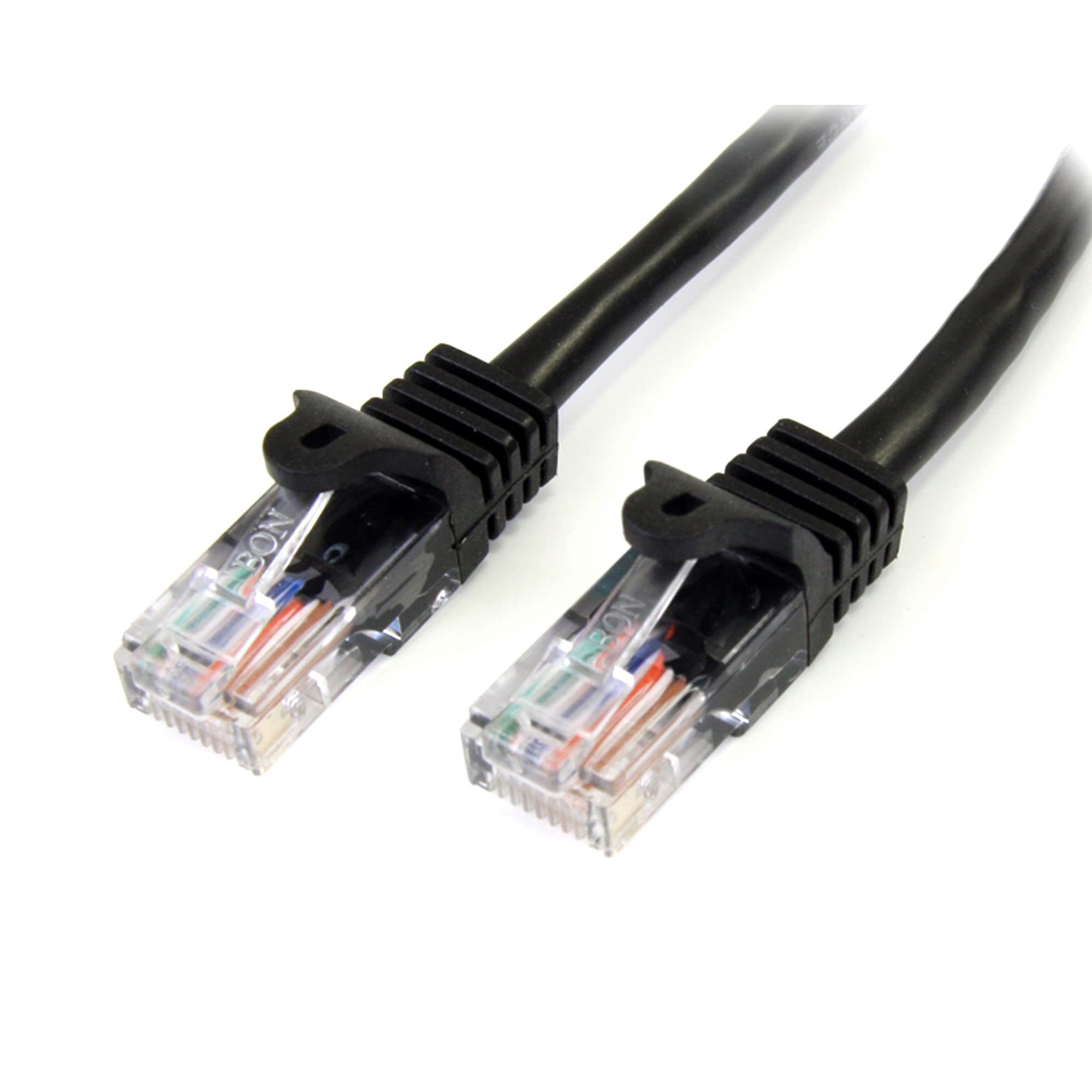 StarTech.com StarTech.com 2m Black Snagless UTP Cat5e Patch Cable. 2875716