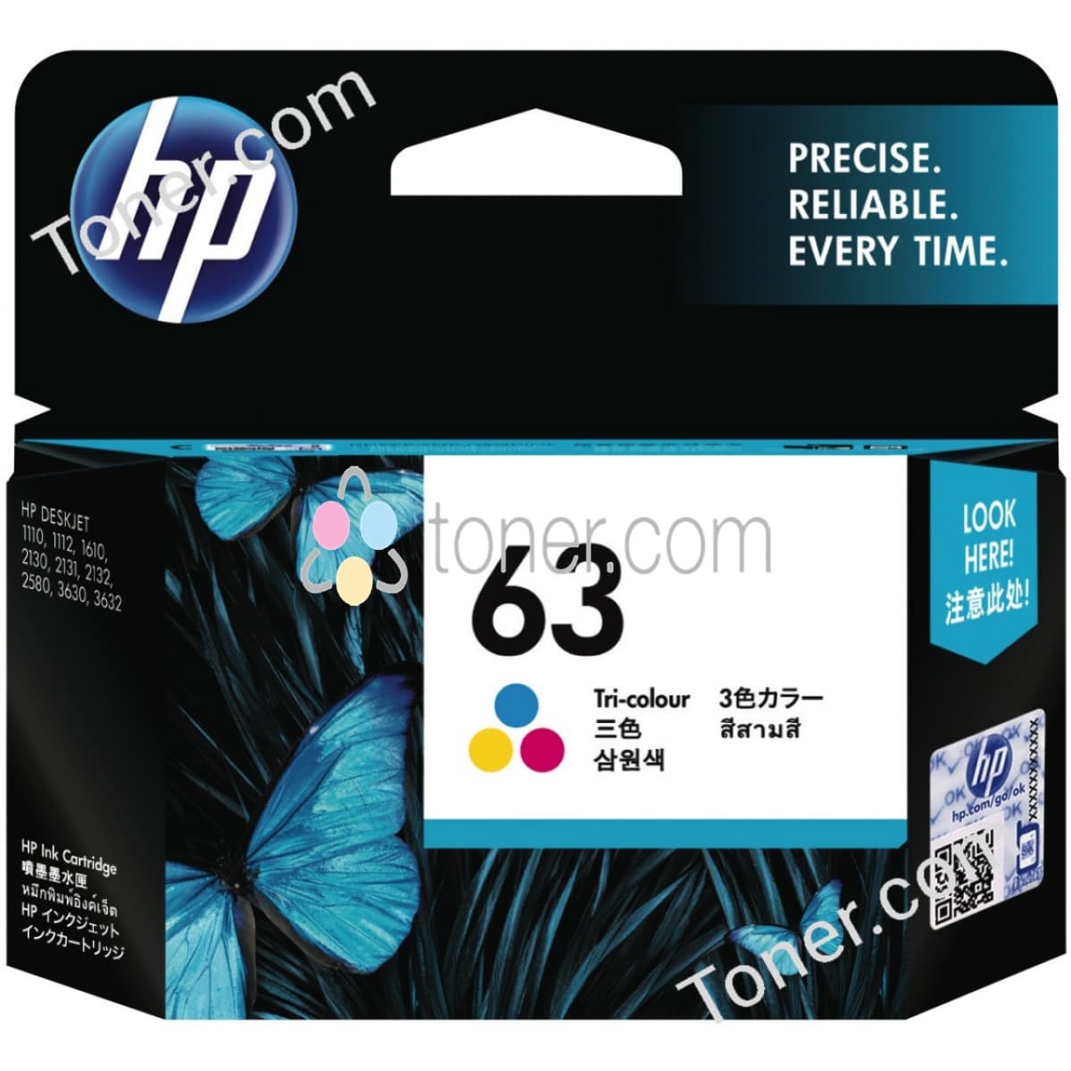 HP HP 63 TRI-COLOR INK CART F6U61AA 2944267