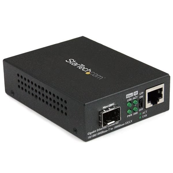 StarTech.com StarTech.com Fiber Media Converter with Open SFP Slot 3009598