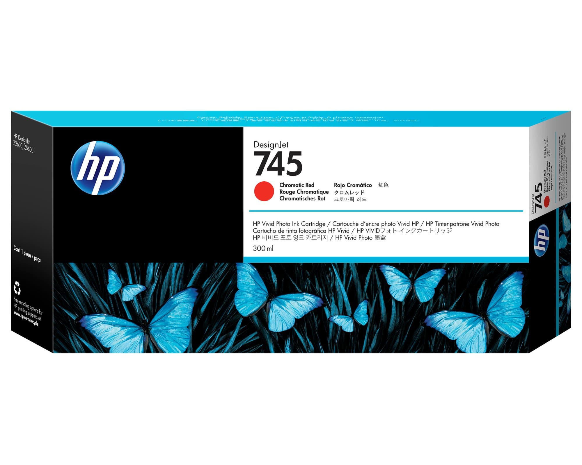 HP HP INK CARTRIDGE NO 745 CHROM RED 300ML 3294108