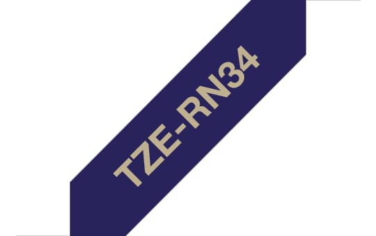 BROTHER BROTHER TZERN34 12MM GOLD ON BLUE RIBBON TAPE 3444382