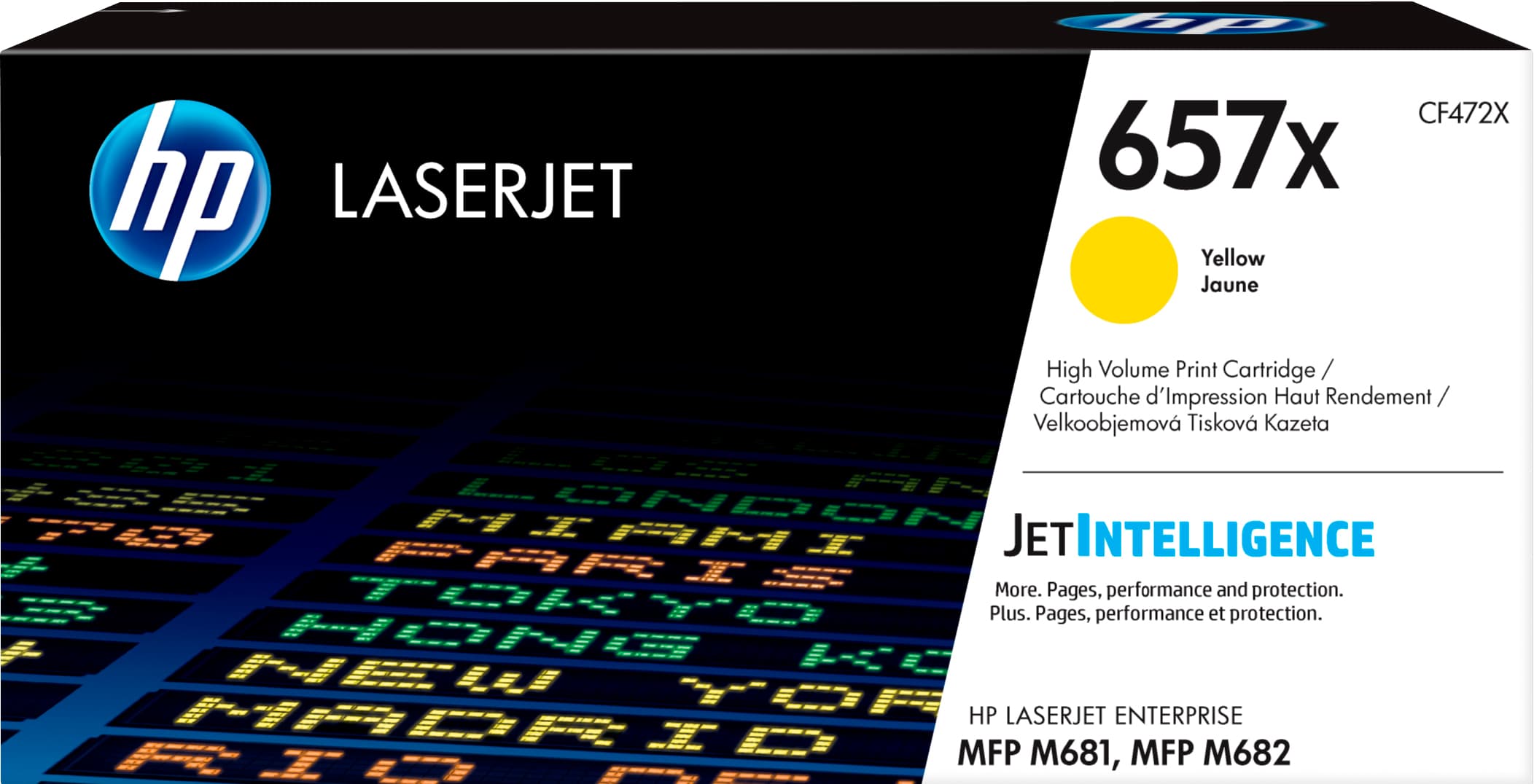 HP HP 657X Yellow LaserJet Toner Cartridge 3617909