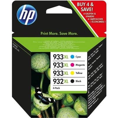 HP HP 933XL CMY/932XL Blk Crtg Combo 4-Pk 4137964