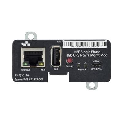 Hewlett Packard Enterprise Hewlett Packard Enterprise HPE Single Phase 1Gb UPS Ntwrk Mgmt Mod 4205220