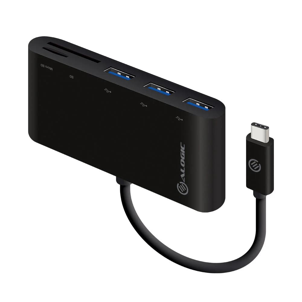ALOGIC ALOGIC USB-C TO MULTI CARDREADER & 3PORT USBHUB 4274850