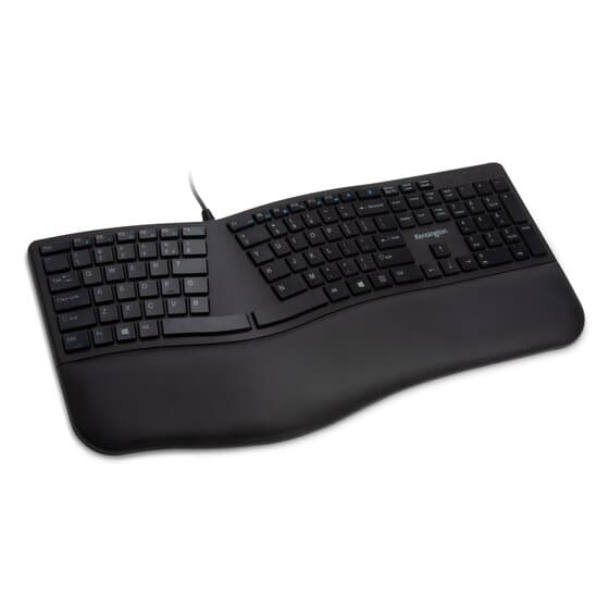 KENSINGTON KENSINGTON PRO FIT ERGONOMIC WIRED KEYBOARD - BLACK 4830590