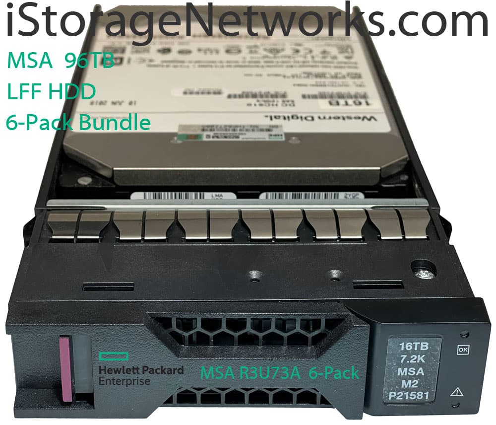 Hewlett Packard Enterprise Hewlett Packard Enterprise HPE MSA 96TB SAS 7.2K LFF M2 6pk HDD Bdl 5017819