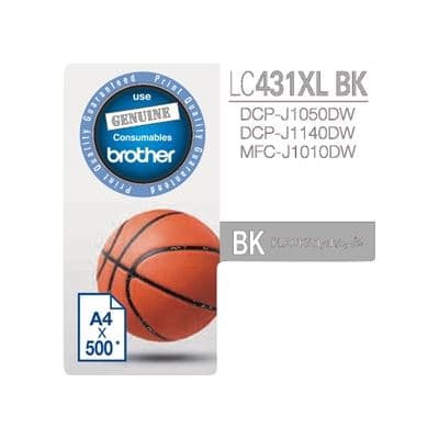 BROTHER BROTHER LC431XLBK XL BLACK INK 5315203