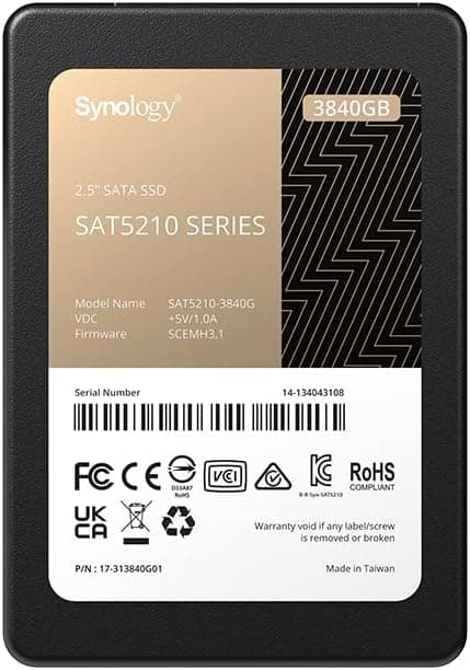 SYNOLOGY SYNOLOGY SAT5210 2.5IN SATA SSD 3840 GB 7MM SATA 5369562