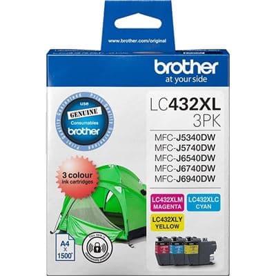BROTHER BROTHER LC432XL3PKS INK CARTRIDGE 5510192