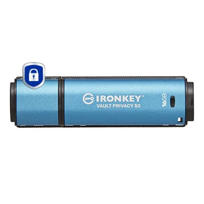 KINGSTON KINGSTON 16GB IRONKEY VAULT PRIVACY 50 AES-256 19 5557745