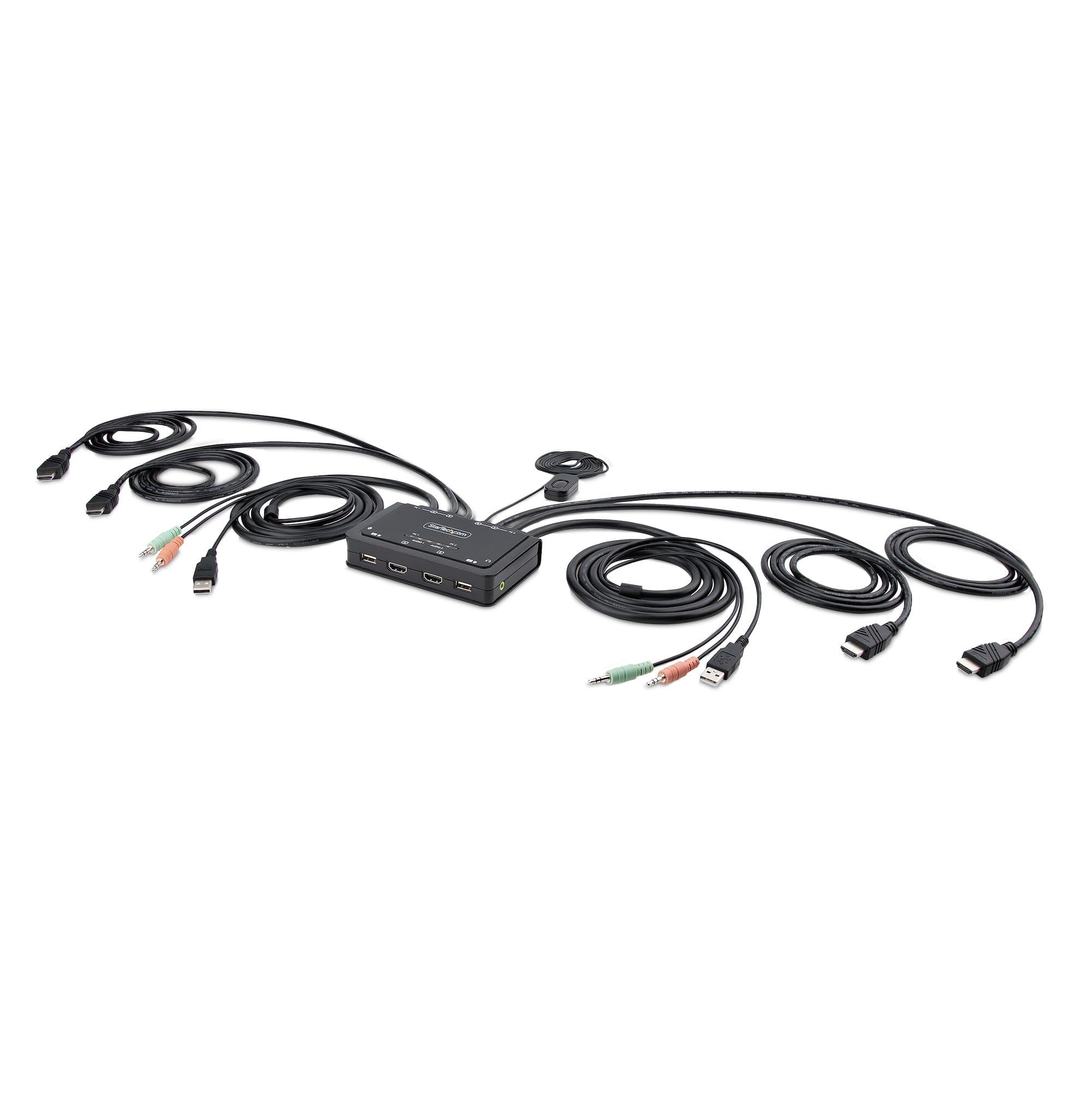 StarTech.com StarTech.com 2-Port Dual-Monitor Cable KVM Switch 5863127