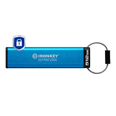 KINGSTON KINGSTON 512GB USB-C IronKey Keypad 200C FIPS Lvl 5931863
