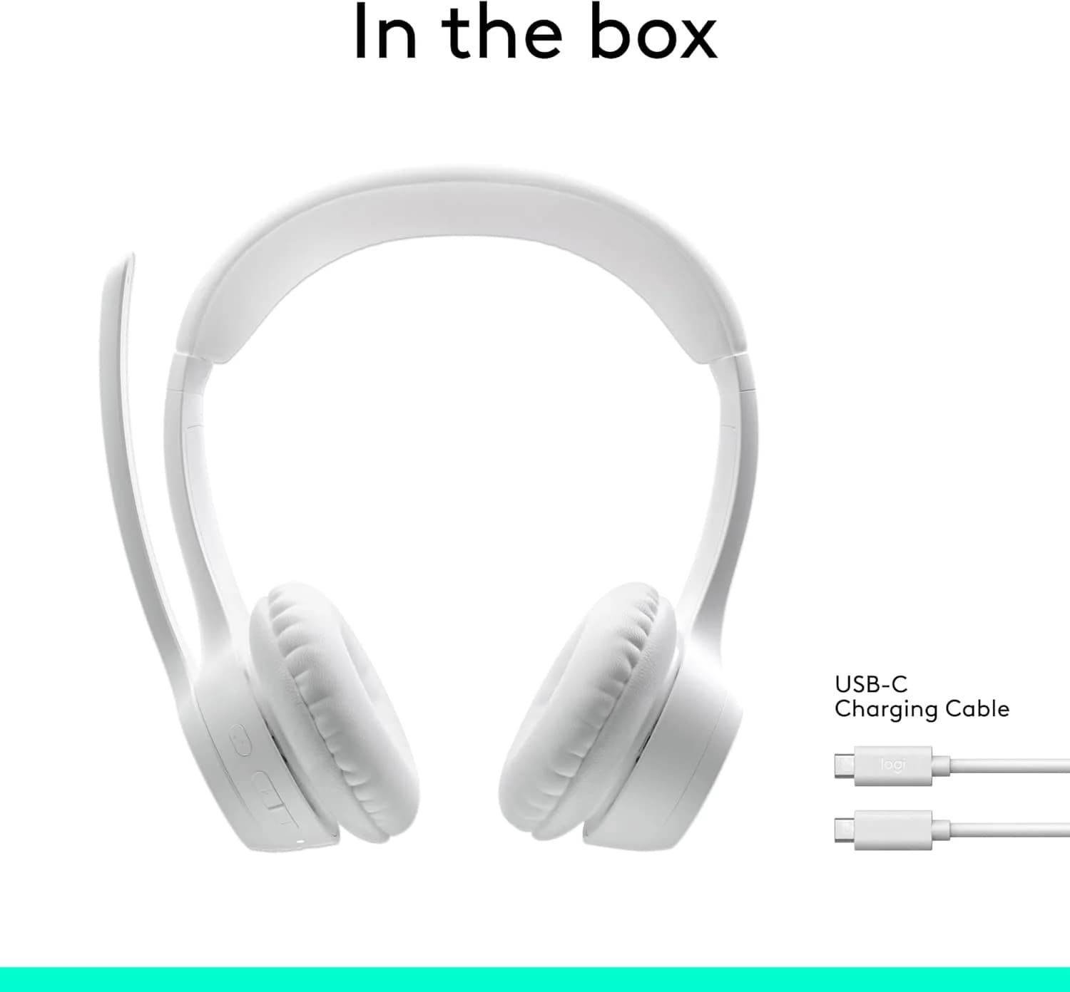 LOGITECH LOGITECH ZONE 300 WIRELESS HEADSET - OFF WHITE 6204001