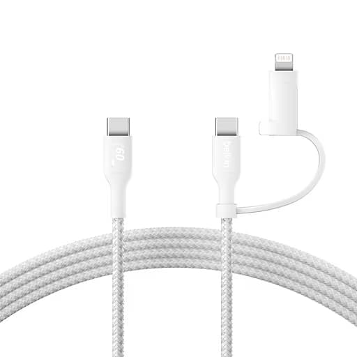 BELKIN BELKIN BOOSTCHARGE 2-IN-1 USB-C & LIGHTNING BRA 6362450