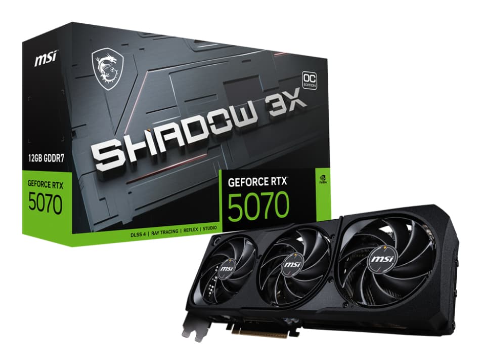 MSI MSI GeForce RTX 5070 12G SHADOW 3X OC 6500334