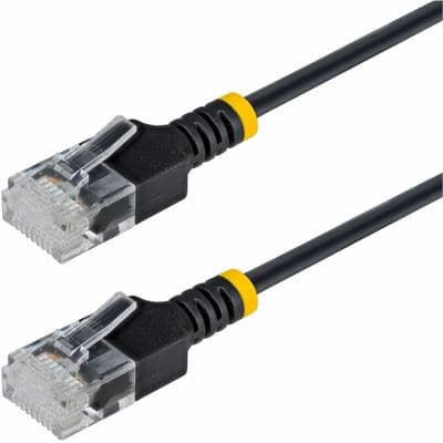 StarTech.com 1.5m Black Ultra Slim CAT6a Cable 6839615