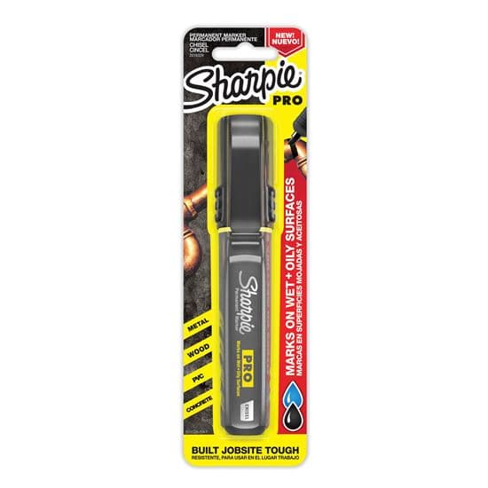Sharpie Sharpie Single PRO Permanent Chisel Tip Black Colour Marker. 2178491