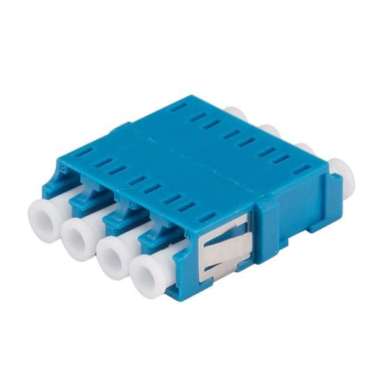 Dynamix DYNAMIX Adapter LC Quad SM Blue Flangeless, Zirconia Ceramic Sleeve A-FXLCLC-QSM