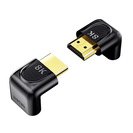 Unitek UNITEK 8K HDMI 90 & 270 Degree Right Angle Adapter with A1046A