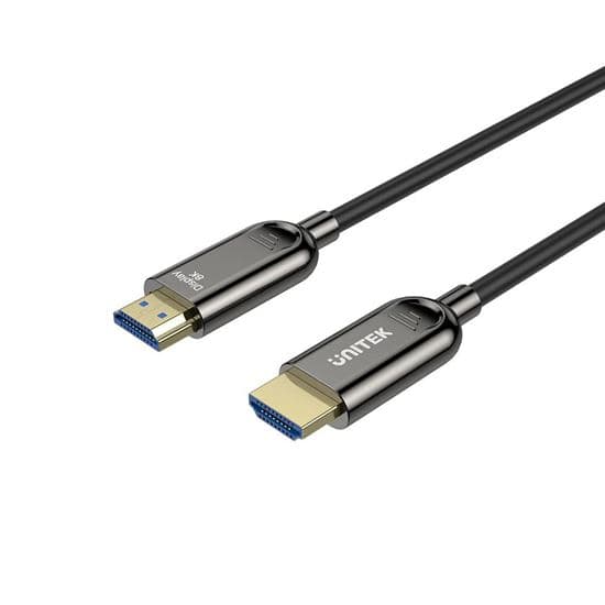 Unitek UNITEK 50M 8K HDMI Fiber Optic 2.1 Cable & Supports 48Gbps. C11085GY01-50M